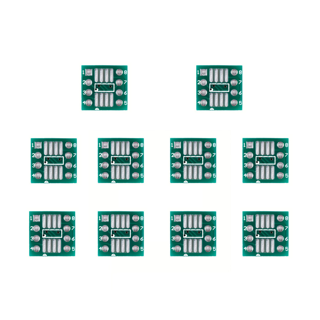 10pcs SMD ถึง DIP Pin อะแดปเตอร์ TSSOP8 SSOP8 SOP8 to DIP8 PCB SOP-8 SOP Transfer Board IC Test แผ่น 2.54 มม.0.65 มม.1.27 มม.Pitch - รูปที่ 6