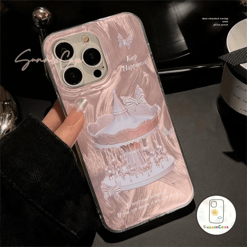 โรแมนติก ม้าหมุนแห่งความฝัน VIVO Y18 Y22s Y17 Y36 Y30 Y11 Y21T Y20s  Y22 Y20 Y02A Y12i Y21 Y12 Y02 Y50 Y17s การ์ตูน เคส - รูปที่ 5