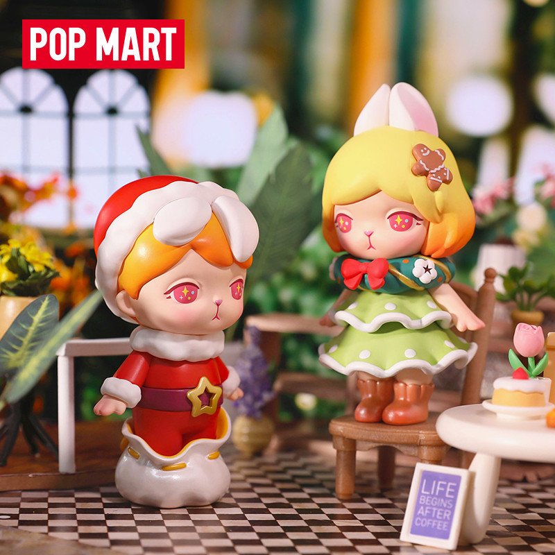 Pop Mart Bunny Christmas Series 2021 Mystery Box Figure-Madeอินเทรนด์ของเล่นตุ๊กตาเครื่องประดับของเล่นสร้างสรรค์