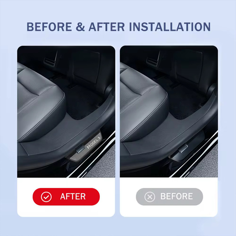 【การจัดส่งที่รวดเร็ว】สำหรับ Tesla Model 3 Highland 2024 ด้านหน้าด้านหลังประตูSill Wrap Cover Anti ScratchสแตนเลสสตีลประตูSill Stripแผ่นอุปกรณ์เสริม - รูปที่ 2