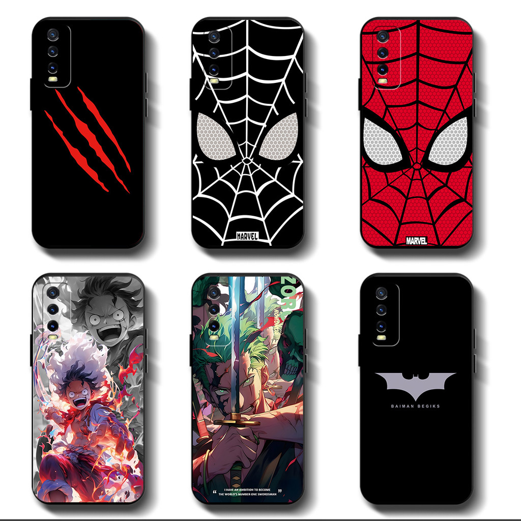 สีดํานุ่มสําหรับ VIVO Y20 Y20s Y20i V2029 V2048 V2036 V2043 V2026 V2027 Y12s Y12a Y12d Anticrrack ปลอกคุณภาพสูง TPU ป้องกันยางซิลิโคนเคสโทรศัพท์