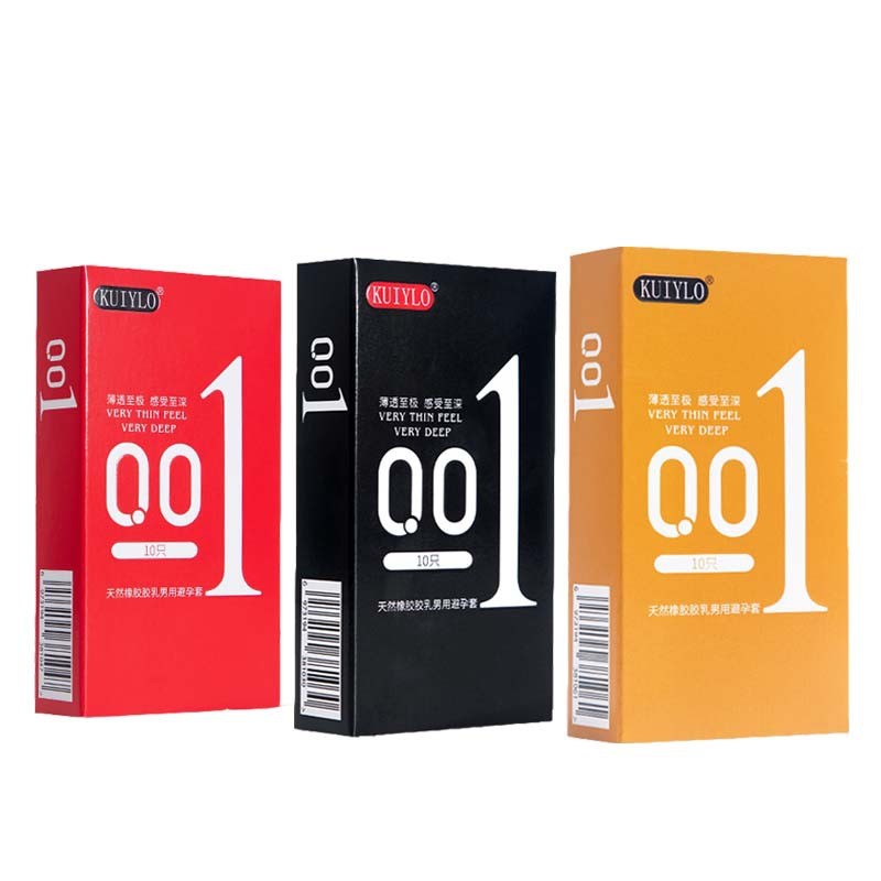 ถุงยางอนามัย รุ่นใหม่ (10ชิ้น/1กล่อง) แบบบาง ขนาด 0.01 มิล **ไม่ระบุชื่อสินค้าหน้ากล่อง*****
