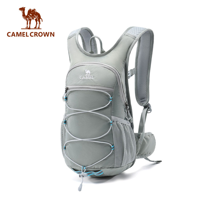 CAMEL CROWN กระเป๋าเป้สะพายหลังสําหรับปั่นจักรยานและเดินป่ากลางแจ้ง, กระเป๋าเป้สะพายหลังปีนเขาปีนเขาและขี่จักรยา