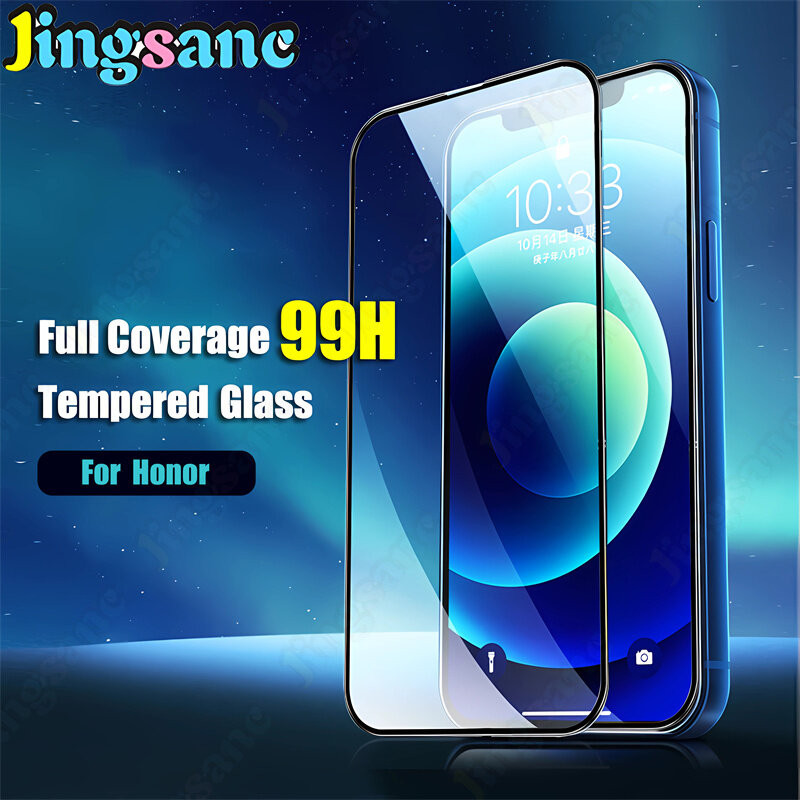 กาวเต็ม HD ฟิล์มกันรอยหน้าจอกันกระแทกสําหรับ Honor X9 X9 X8b X8A X8 X7b X7A X7 X6b X6a X6 X5 Plus 4G