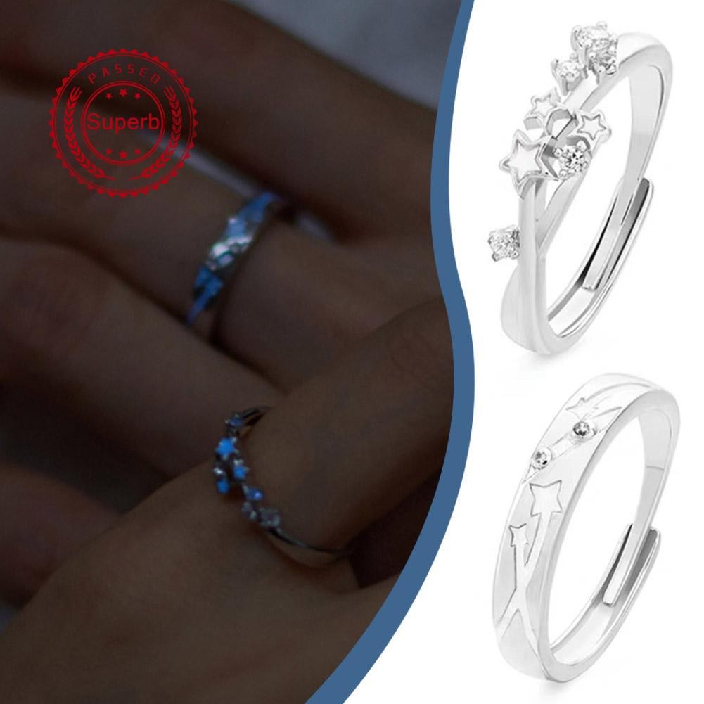 แหวนอเนกประสงค์ประณีต Luminous Hollow Star Ring K7