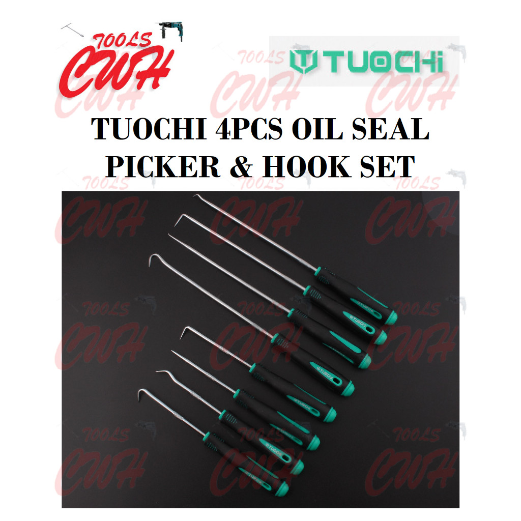 4PCS 6" CAR OIL SEAL O RING O-RING WASHER GASKET HOOK PICK PICKER PULLER REMOVER HOOKER AUTO REPAIR 