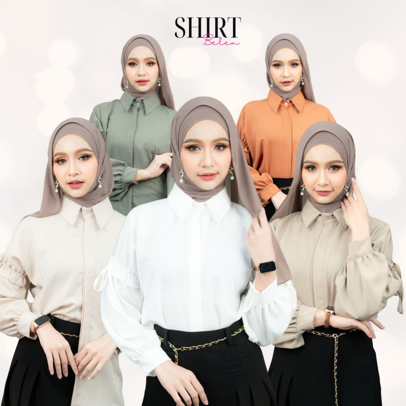 เสื้อทรงเชิ้ต แขนผูกโบว์มีความเป็นแฟชั่นและไม่น่าเบื่อ เนื้อผ้าดี ใส่ได้หลายโอกาส DG31วาริสมุสลิม