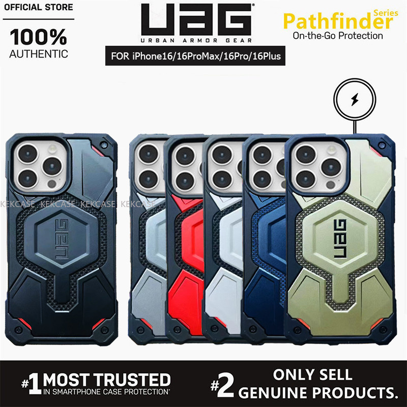 Uag iPhone 16ProMax 15 14 13 Pro Max / 15 14 13 16 Pro / 15 14 16 Plus / 15 14 13 Case Monarch Pro เคสแม่เหล็กคาร์บอนไฟเบอร์ปลอกพรีเมี่ยมพร้อมแม่เหล็กในตัวฝาครอบ iPhone