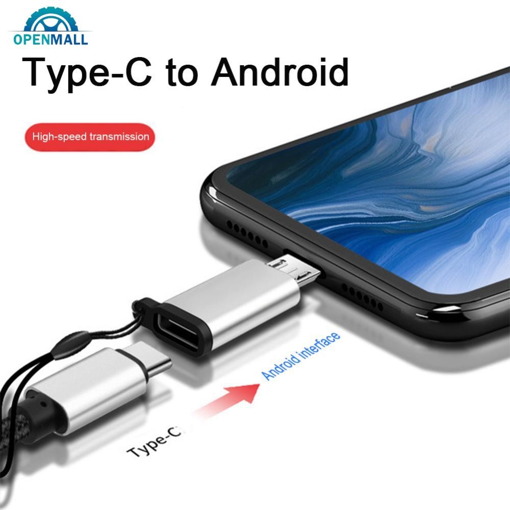 Type-C to Andriod Micro USB Converter Connector อะแดปเตอร์การถ่ายโอนข้อมูลเข้ากันได้กับการพัฒนามากที่สุด