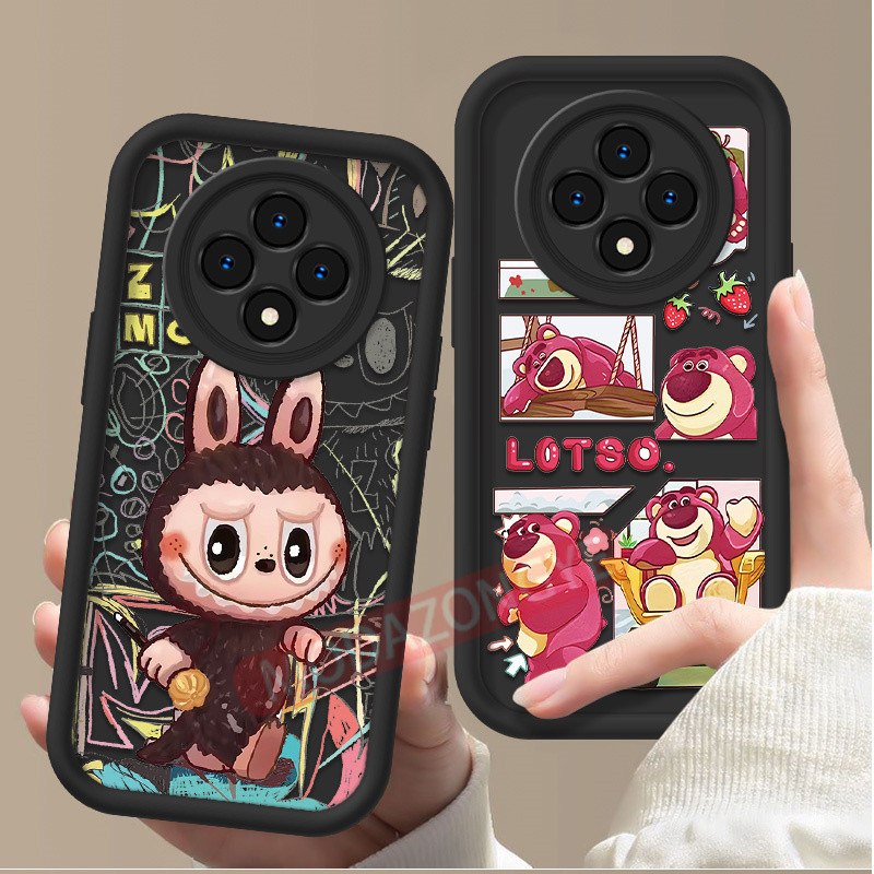 สําหรับ OPPO Reno12 F 5G กรณีซิลิโคนนุ่ม TPU กันกระแทกรูปแบบการ์ตูน OPPO Reno 12F 5G CPH2637 โทรศัพท์มือถือปลอกเกราะป้องกันปกหลัง SoftCase