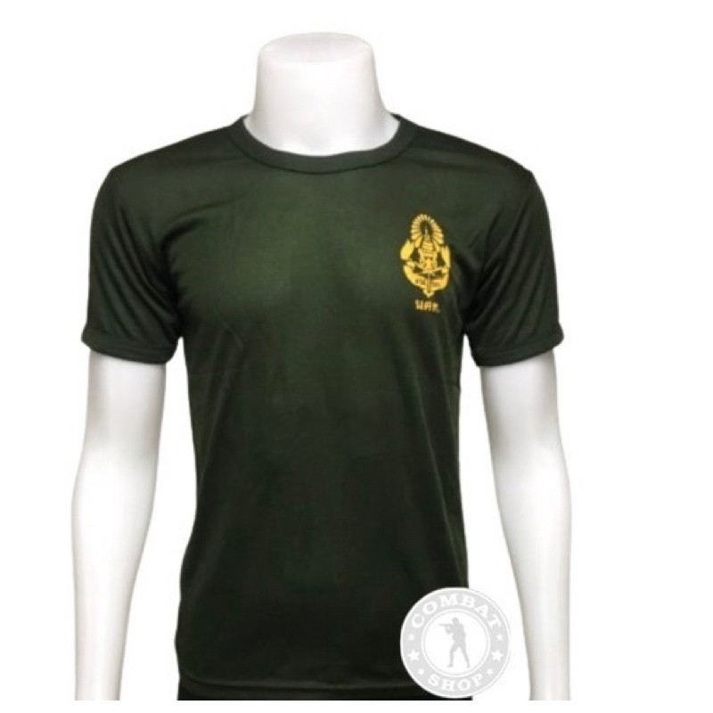 ปกติ เสื้อรด ตัดเย็บสวย!!! เสื้อรองในรด. บุไหล่ คอกลม คอวีS-5XL