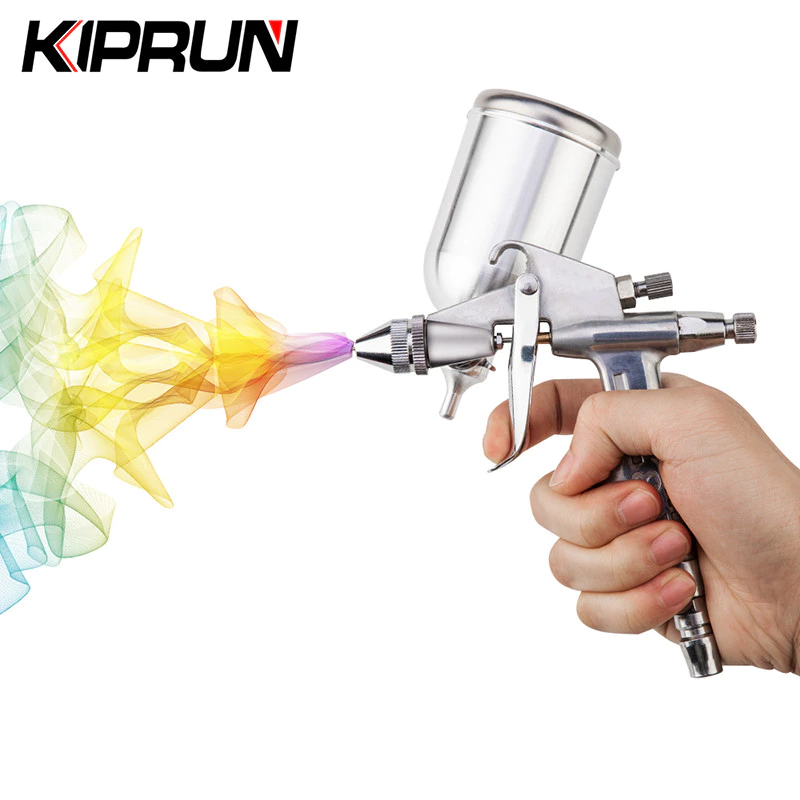 Kiprun Professional สเปรย์ปืน, 150ML 0.5 มม.หัวฉีด Airbrush สเปรย์ปืนสําหรับจิตรกรรม