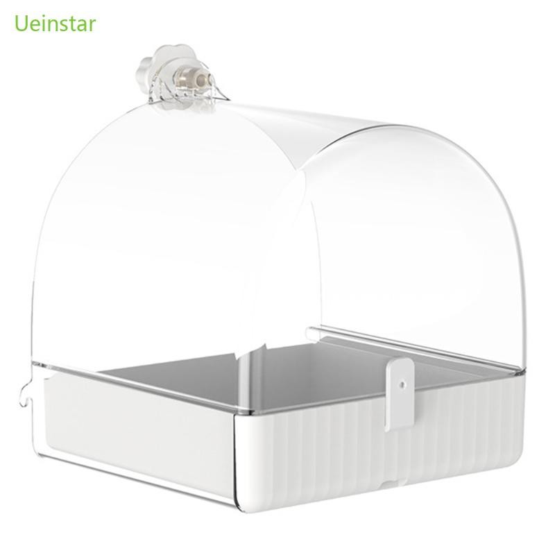 Uein Pet Bird Bath Tub Parrot Shower Box Parrot อ่างอาบน้ําพร้อมลิ้นชักด้านล่าง