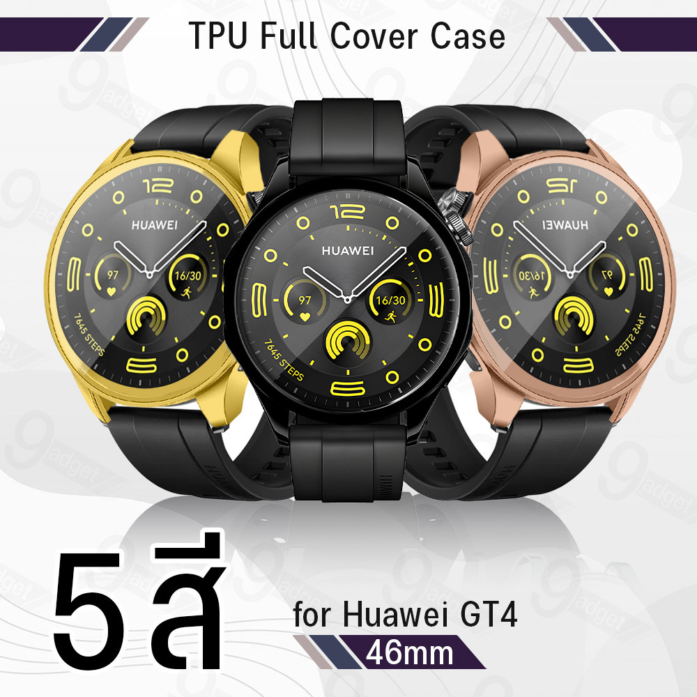 9Gadget - เคส Huawei Watch GT 4 46 มม. เคสกันรอย กันกระแทก กระจก สายชาร์จ สายนาฬิกา - TPU Case Cover for GT4 46mm