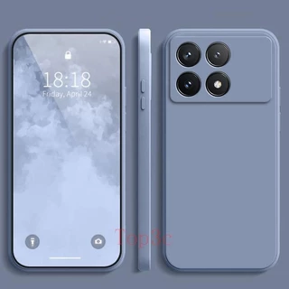 เคส Poco X6 Pro 5G , สีทึบ Poco X6 Pro 5G เคสป้องกันซิลิโคนป้องกันการตกสีธรรมดาเรียบง่าย YT