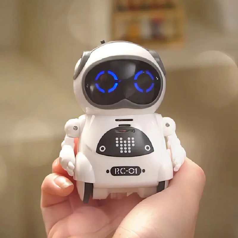 Pocket Emo Robot Talking Interactive Dialogue Voice Recognition Record Singing Dancing Telling Story
