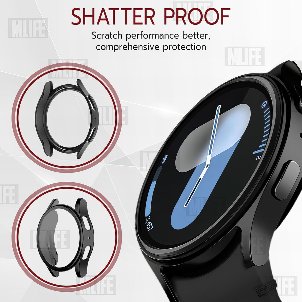 MLIFE – เคส Samsung Galaxy Watch 7 44mm เคสกันรอย สมาร์ทวอทช์ TPU เคสกันกระแทก กระจก สายชาร์จ – TPU Protective Case ราคา ถูกที่สุด ดีลบีเคเค แกลเลอรีภาพที่ 6
