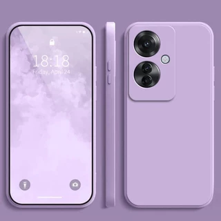 เคส OPPO Reno 11F 5g สีทึบ OPPO Reno11F 5g เคสซิลิโคนป้องกันการตกสีธรรมดาเรียบง่าย YT