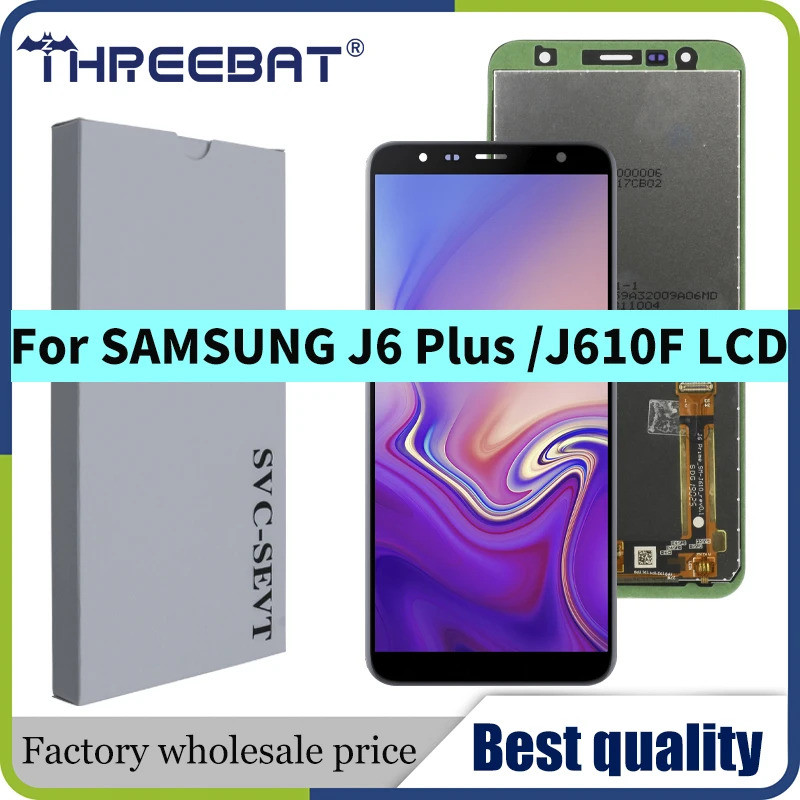 คุณภาพสูง 6.0 LCD สําหรับ Samsung J6 PLUS J610 J610F J610FN จอแสดงผลหน้าจอ LCD สําหรับ Samsung J610F