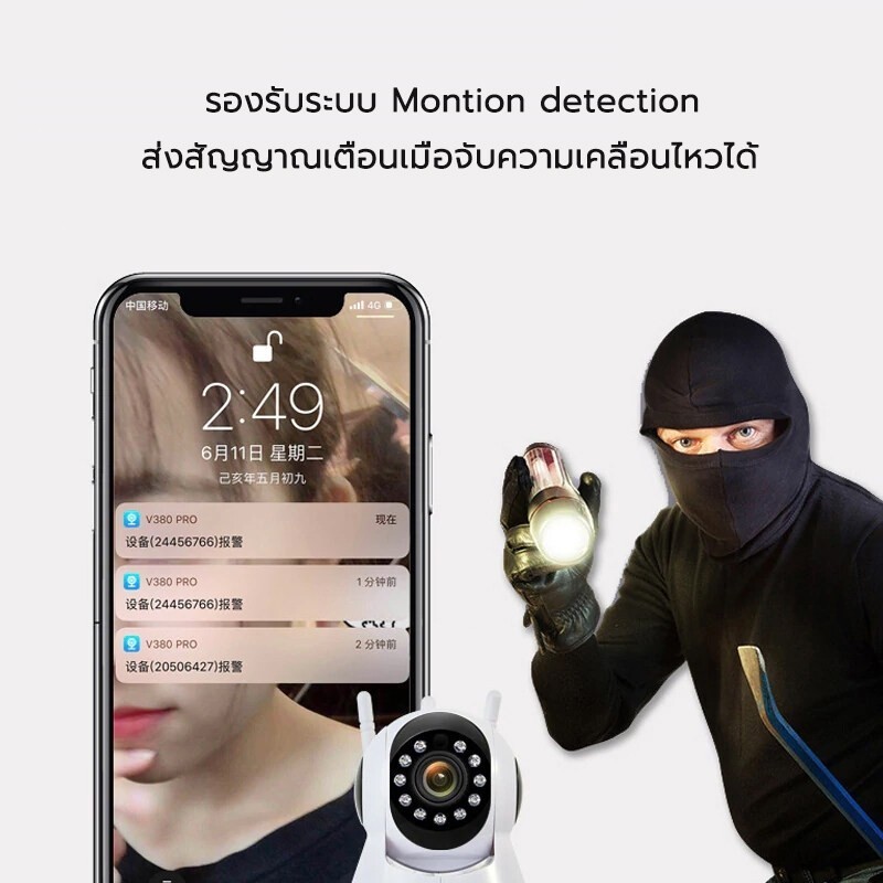 TDLกล้องวงจรปิด5MP ติดในบ้าน ภายน Full Color Wifi IPcameracctvกล้องรักษาความปลอดภัย ใช้งานในบ้านรีโมทโทรศัพท์มือถือ