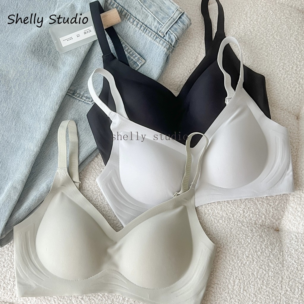 ของแท้ 100% PREMIUM QUALITY ซิลิโคนนุ่ม W all in one seamless wireless jelly stick latex bra