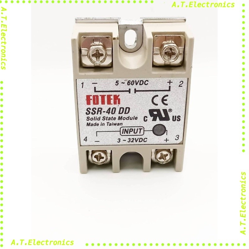 40DA Solid state relay SSR-40 AA โซลิตสเตตรีเลย์ AC-AC พรัอมฝาครอบdc- dc
