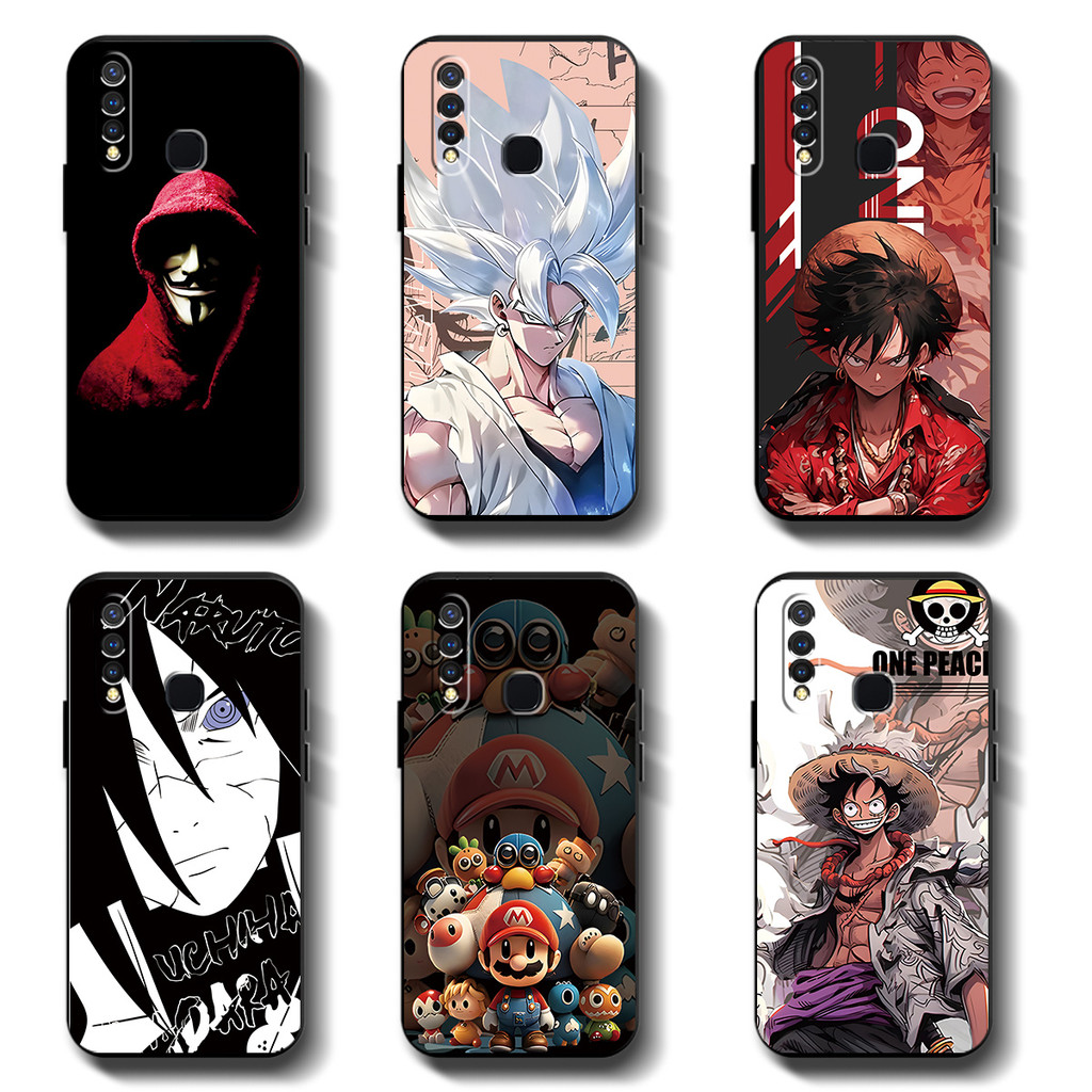 Softcase VIVO 1915 Y19 Anticrack Casing คุณภาพสูง TPU cover Full Protection Silicon Black Rubber Case