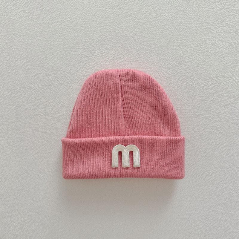 จดหมายสีทึบเด็กหมวกหมวกฤดูใบไม้ร่วงฤดูหนาวที่อบอุ่นเด็กทารกสาวถักหมวก กันลม เด็กวัยหัดเดินป้องกันหูหมวก - รูปที่ 7