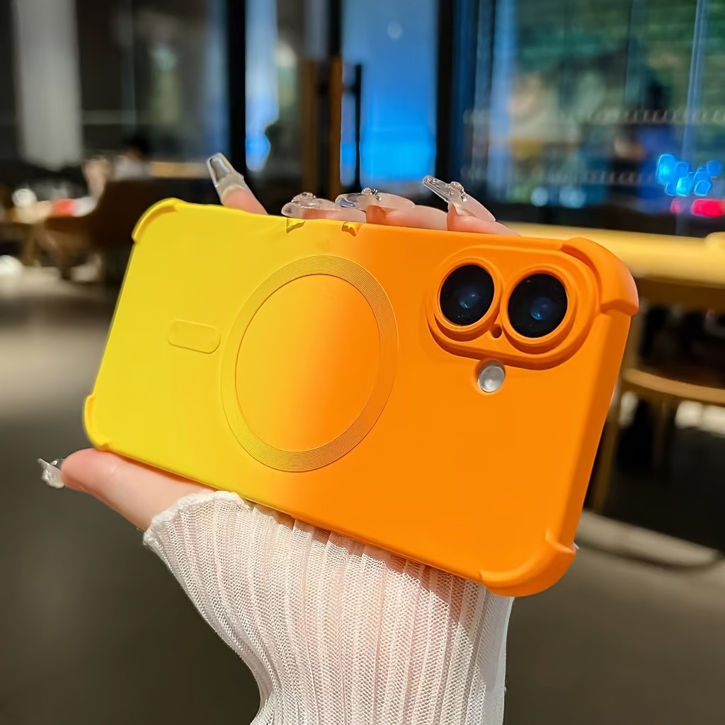 เคสโทรศัพท์แม่เหล็กแบบนุ่มกันกระแทกหรูหราเหมาะสําหรับ ไอโฟน 16 15 14 13 12 มือโปร สูงสุด บวก