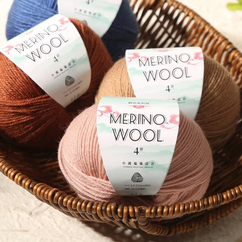 ด้ายขนสัตว์ผ้าพันคอถักด้วยมือ diy ด้ายเสื้อกันหนาวลูกขนสัตว์หนา Alpaca