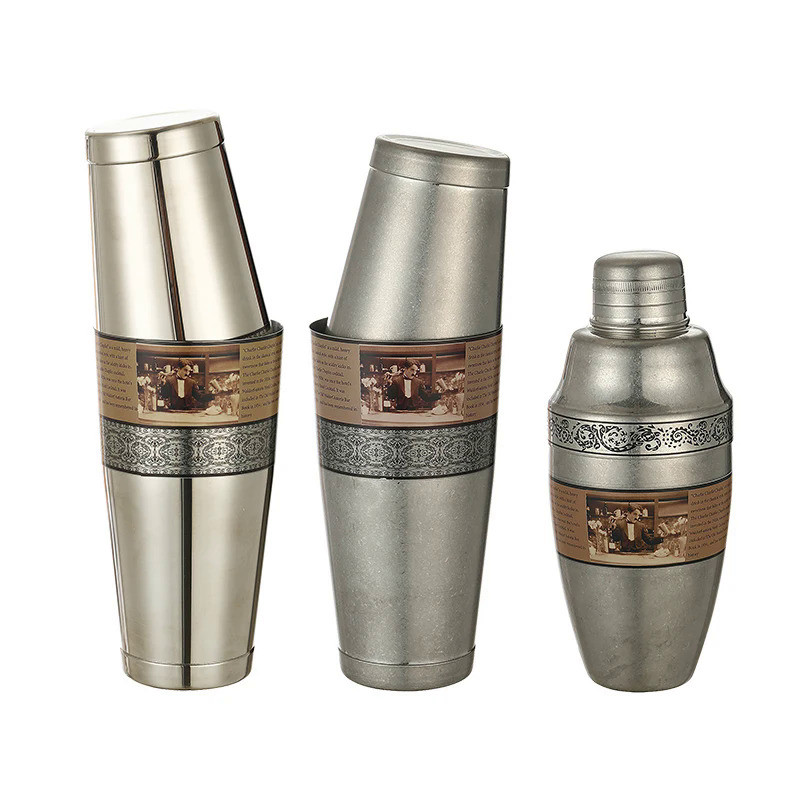 Vintage Etched Chaplin Boston Bar Cocktail Shaker Boston Shaker Professional Bartender Cocktail Shak