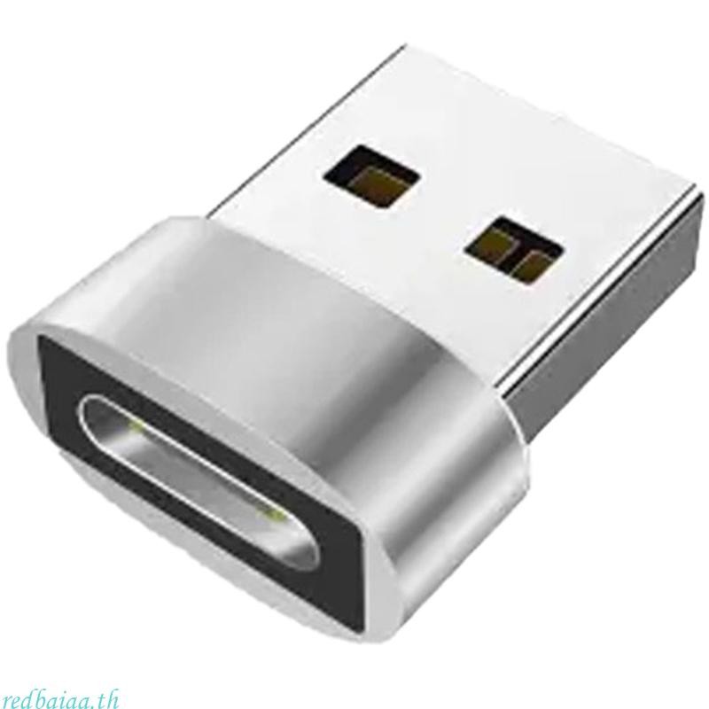 Redbaiaa1 USB Male to USB C Female Charging Connectors Adapter Fast Converter Head