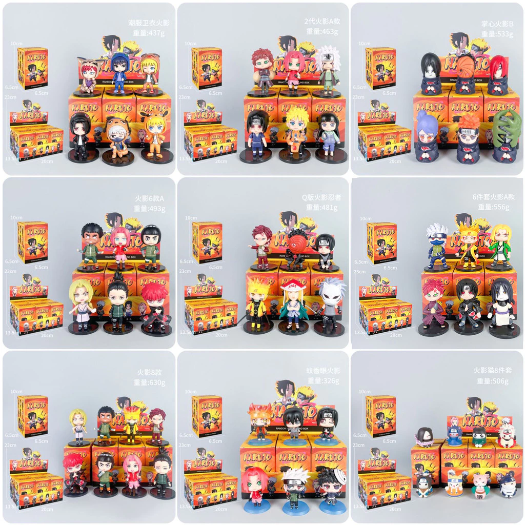 สถานที่ท้องถิ่น 6 ชิ้น/เซ็ต NARUTO คอสเพลย์ Itachi Sasuke Kakash Action รูปอะนิเมะ COD สต็อกตุ๊กตาของเล่นสําหรับเด็กของขวัญคอลเลกชันเครื่องประดับรถตกแต่งบ้านเค้กตกแต่ง Gacha Orochimar