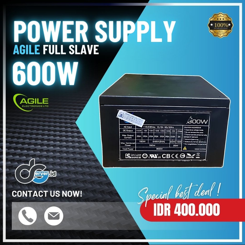 Agile 600 วัตต์ Full Slave PSU