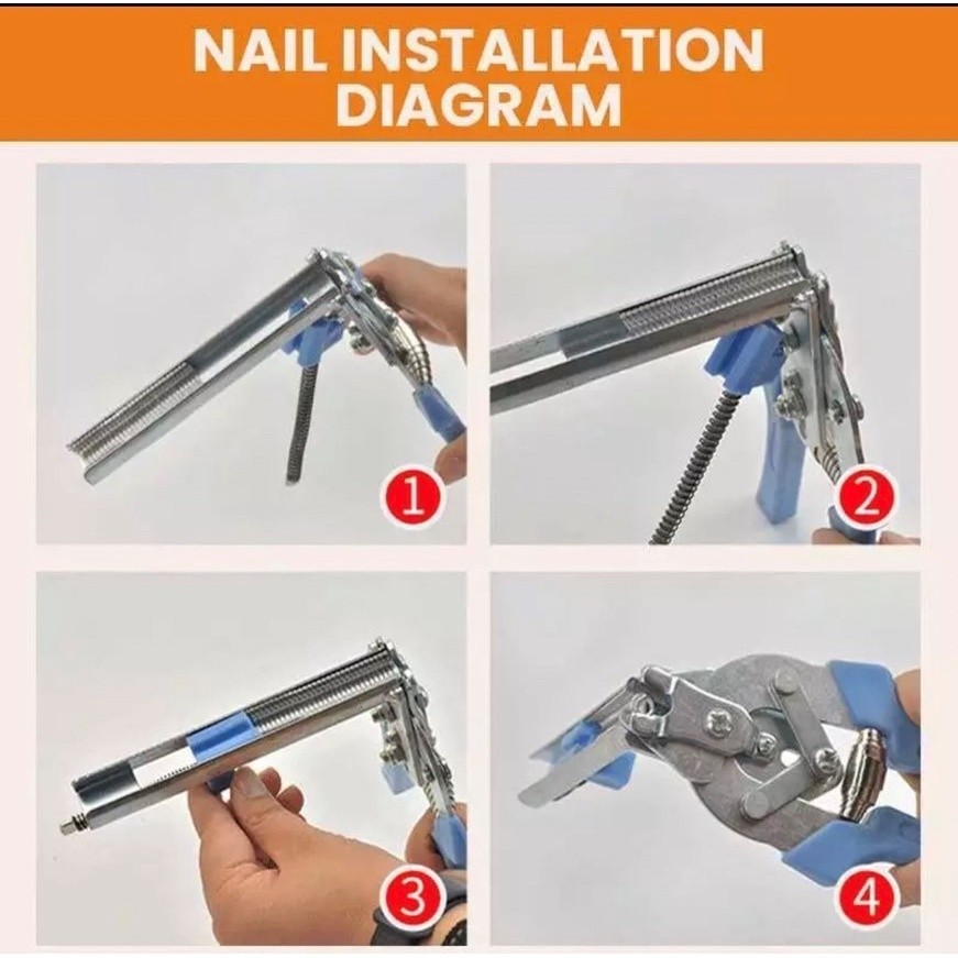 คีม คีมบีบลวด คีมหนีบห่วงมัดลวดตาข่าย ห่วงล็อกกรง ลวดบีบกรงไก่ แม๊กเย็บ ลูกแม๊ก เย็บสายไฟ กรงตาข่าย กรงนก กรงสัตว์เลี้ยง - รูปที่ 3