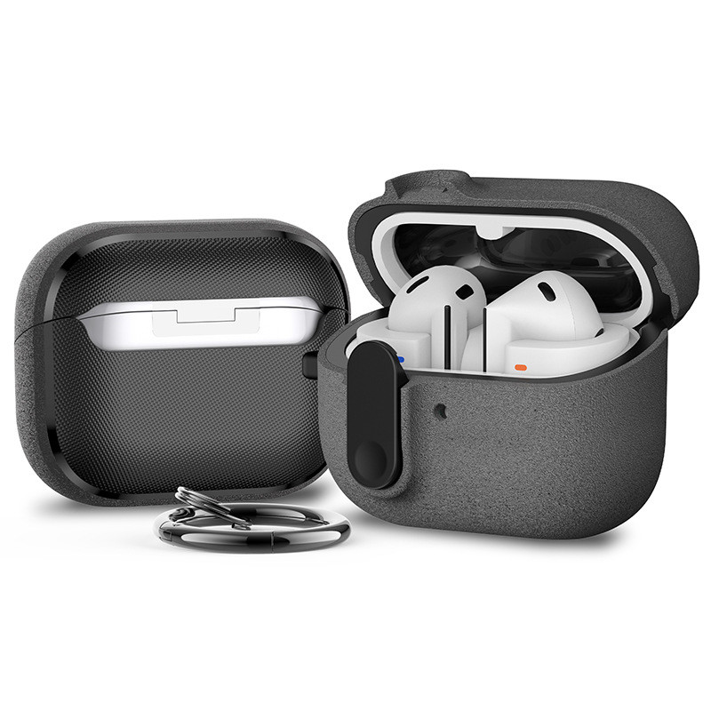 การออกแบบหินทรายเข้ากันได้สําหรับเคส Samsung Galaxy Buds 3 Pro / Buds3 FE, ล็อคที่ปลอดภัย, ฝาครอบป้องกันคู่เปลือกแข็งกันกระแทกพร้อมพวงกุญแจสําหรับ Galaxy Buds 3
