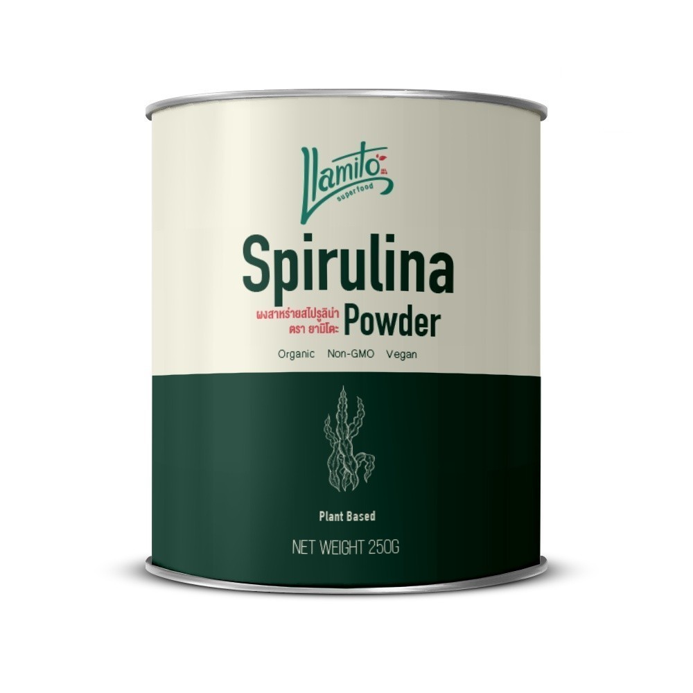 Llamito Organic Spirulina Powder (250g.) ผงสาหร่ายสไปรูลิน่า ออร์แกนิค แบรนด์ยามิโตะ