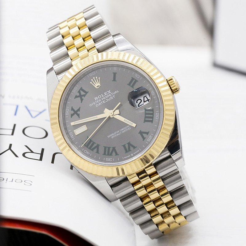 Rolex Rolex Log Type Rolex 41mm นาฬิกาผู้ชายกลไกอัตโนมัติ126333-0020