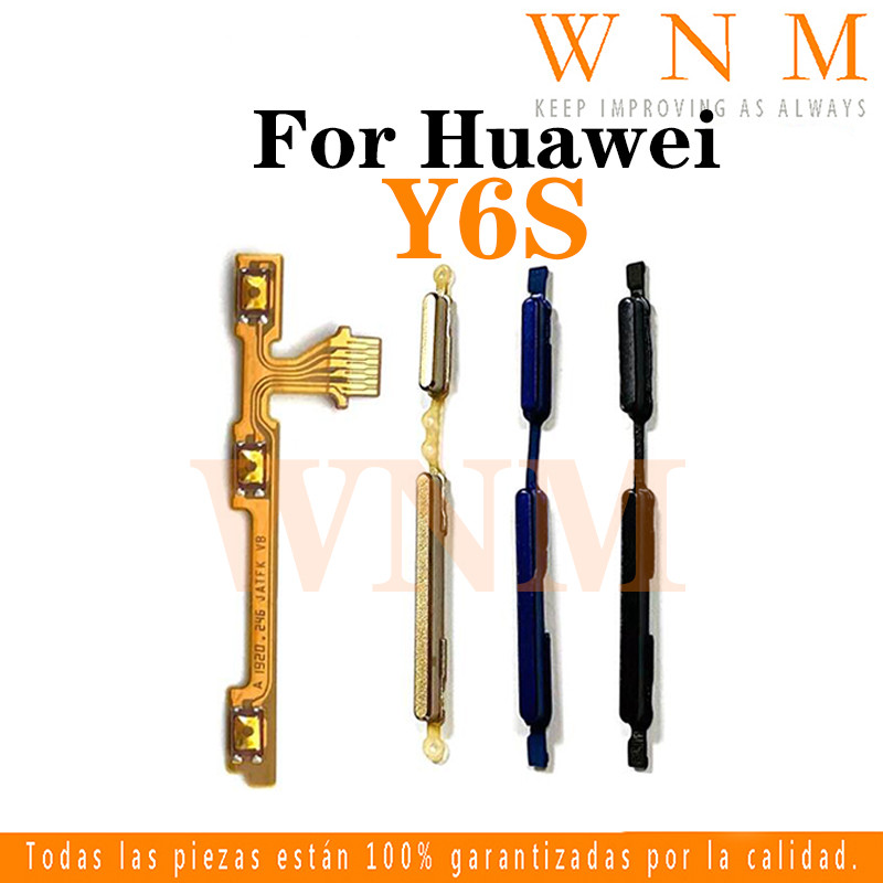 สําหรับ Huawei Y6S ปุ่มเปิดปิดปุ่มสวิทช์ด้านข้าง Key Volume Up Down Flex สายโทรศัพท์มือถือ Part