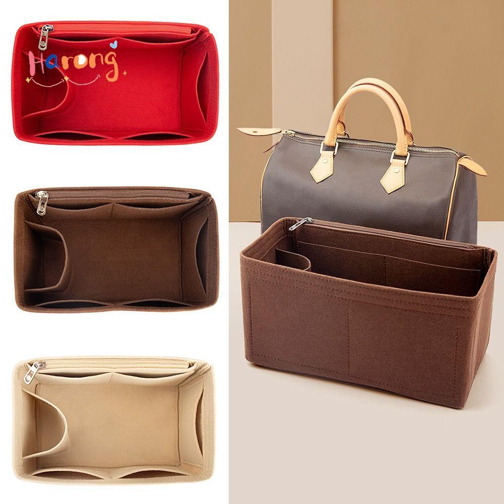 HARONG Flap กระเป๋าถือ อุปกรณ์เสริมแต่งหน้า สำหรับLV Speedy 25 30 35