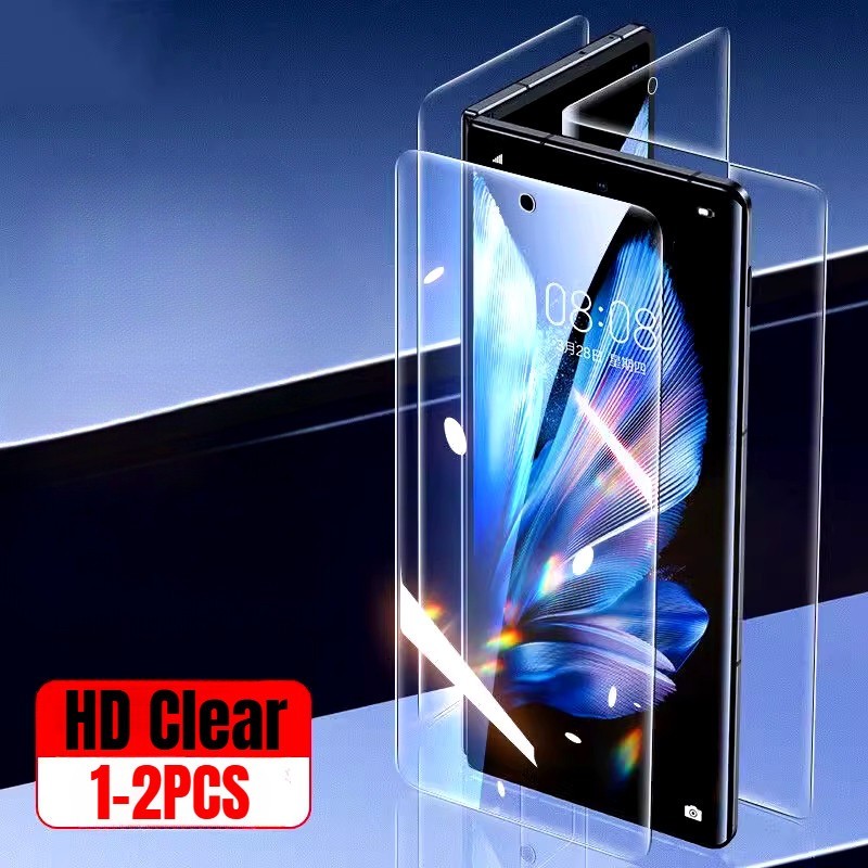 1-2PCS HD Clear Soft Hydrogel ฟิล์มสําหรับ vivo X Fold5 Fold3 Pro Anti-Glare พับโทรศัพท์ป้องกันหน้าจอสําหรับ vivo X พับ Fold2 Plus กลับด้านหน้าฟิล์มนุ่ม