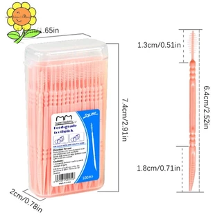 SUNSHOP 100 ชิ้น/กล่อง ไหมขัดฟัน Inter แปรงฟันไม้จิ้มฟัน ดูแลช่องปาก ไหมขัด Pick TH