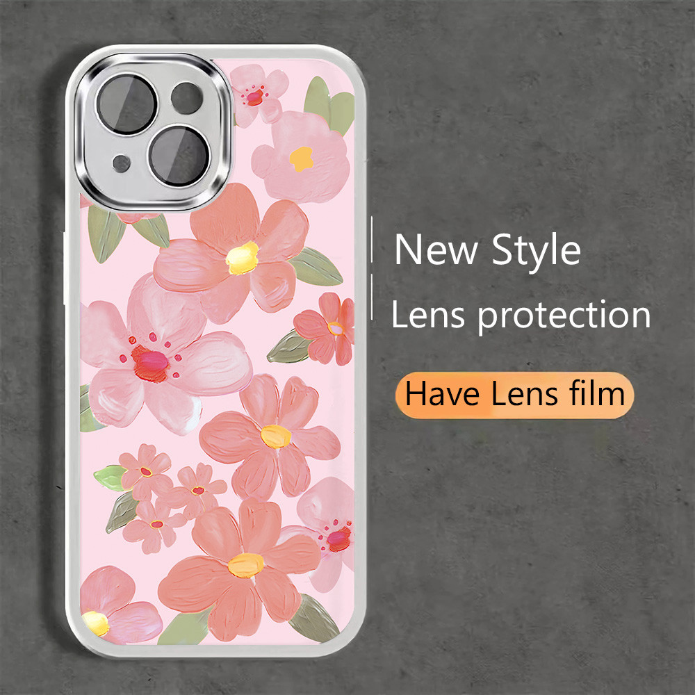 ดอกไม้สีชมพูสําหรับ Vivo Y29t Vivo Y29s Y15S Y16 Y17 Y3 Y17S Y18 Y03 Y19 Y19S proCasing Ultra Thin C