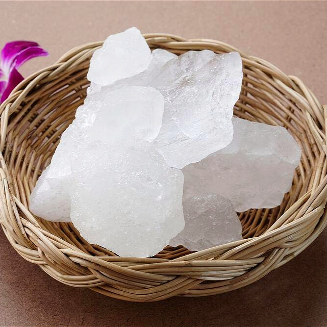 สารส้มใสแบบก้อน 900g. สารส้มกิโล Aluminium Sulphate สารส้มละลายน้ำ