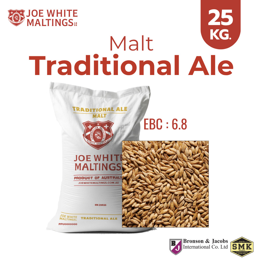 Malt มอลต์ Joe White Maltings : Traditional Ale ยกกระสอบ 25 Kg. สำหรับทำเบียร์ คราฟท์เบียร์ โฮมบรูว์ โรงเบียร์
