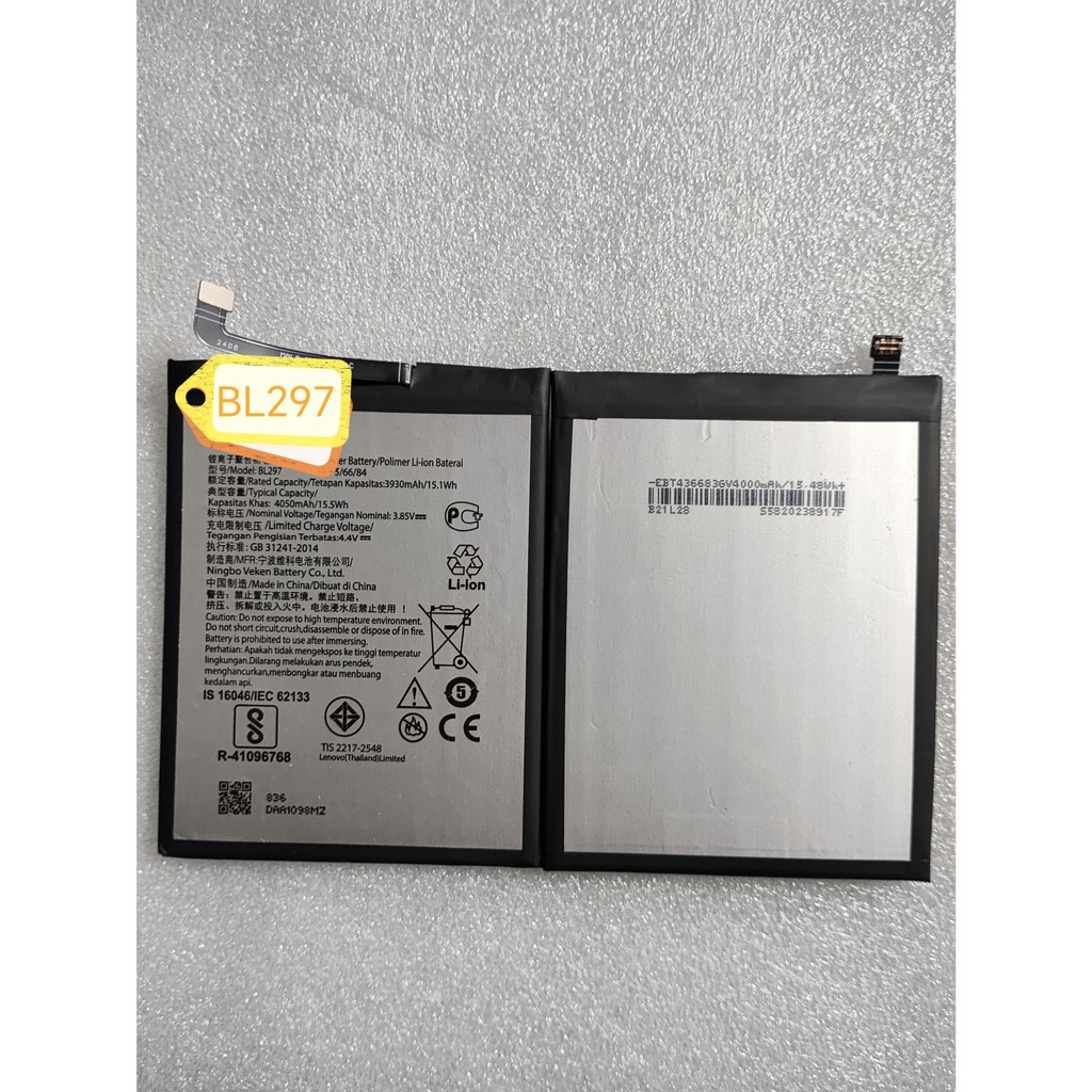เหมาะสําหรับ Lenovo/Lenovo K5pro แบตเตอรี่แบบเต็มหน้าจอ 4050mAh แบตเตอรี่โทรศัพท์มือถือ BL297 กระดาน