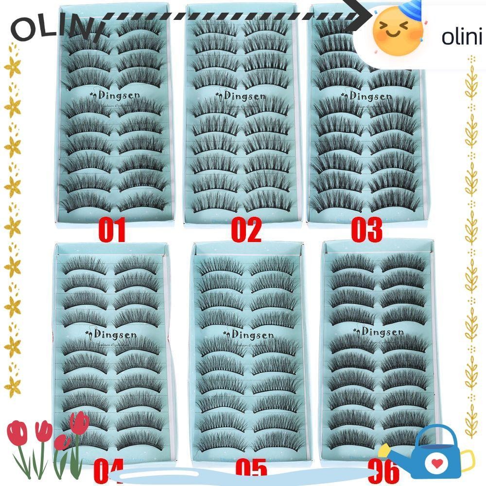 OLINI ขนตาปลอม, ผู้หญิง Ultra-wispies Pure Hanmdade ผมขนมิงค์เทียมนุ่มพิเศษ