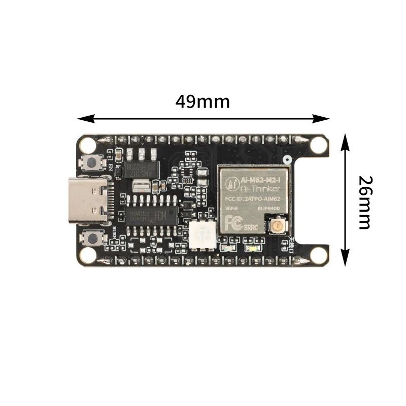 Ai-M62-M2-I Ai-M62-M2-I-Kit บอร์ดพัฒนา WiFi6+บลูทูธ BLE5.3 Combo Module BL616 ชิป 32 บิต RISC-V MCU