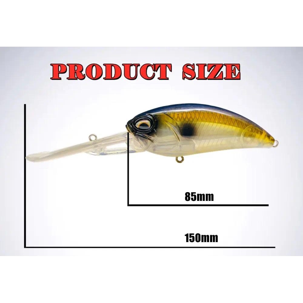 GREENSPIDER ใหม่ เครนค์เบйт 85 มม./40 กรัม สำหรับตกปลาพีค ล่อแบบว็อบบเลอร์ จำพวกมินโนว์แข็ง - รูปที่ 6