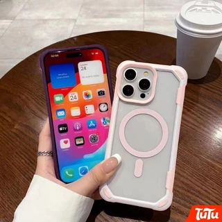 TuTu เคสโทรศัพท์สําหรับ iPhone 17 16 15 14 13 12 11 Pro Max Plus กันกระแทก Hard กันชนกรณีไร้สายชาร์จปกหลังความงาม